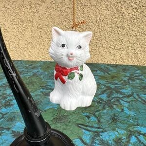 Christmas Around The World House of LLoyd Christmas Kitten Ornament Porcelain